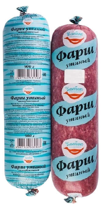 

Фарш утиный Улыбино замороженный 900 г
