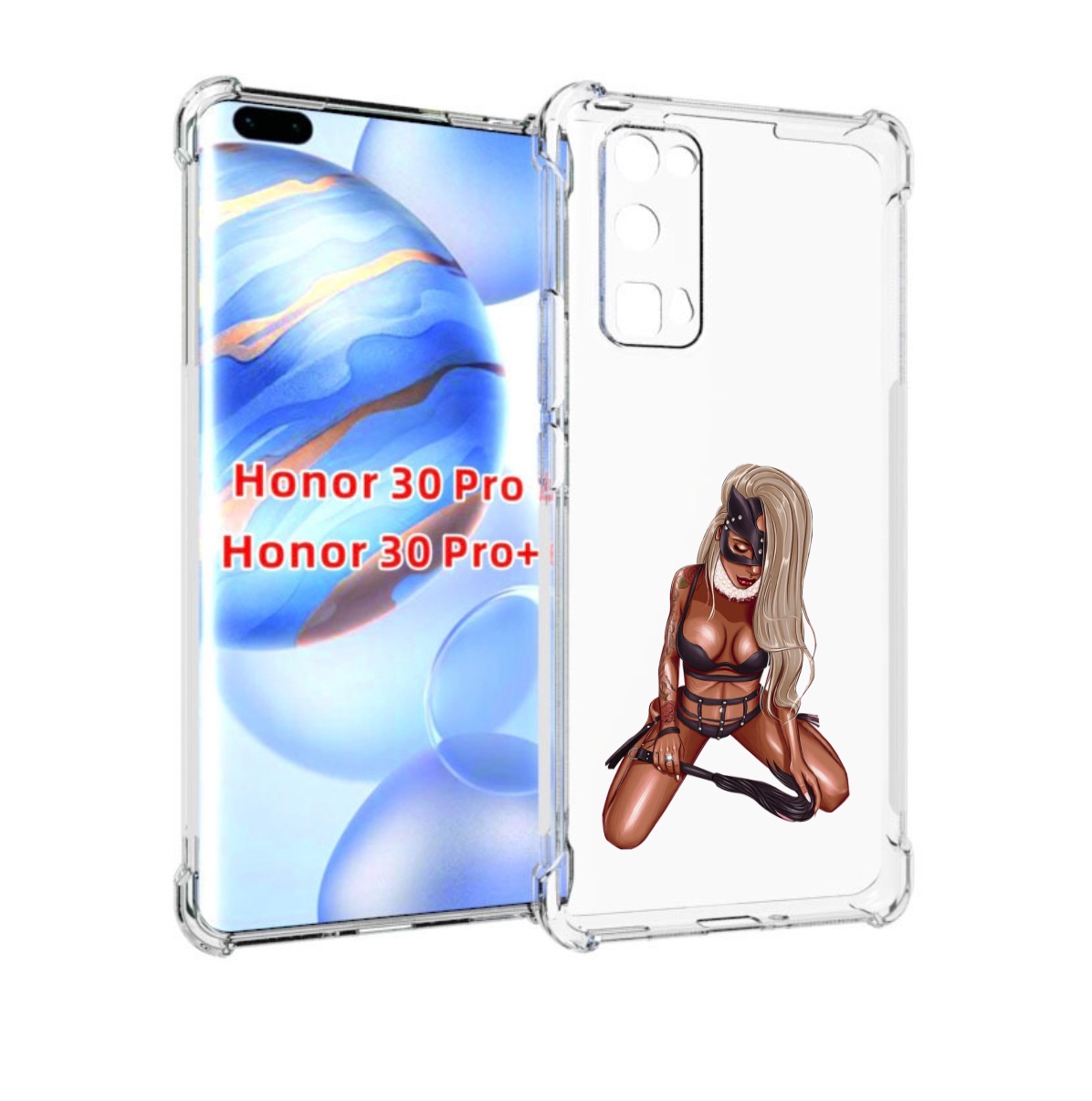 

Чехол бампер MyPads плохая-девушка женский для Honor 30 P, Прозрачный, Tocco
