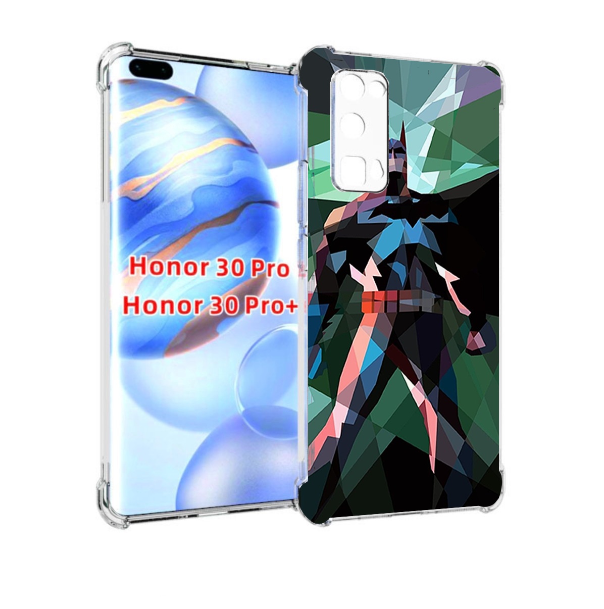 

Чехол бампер MyPads полигональный-бэтмен-арт для Honor 30, Прозрачный, Tocco