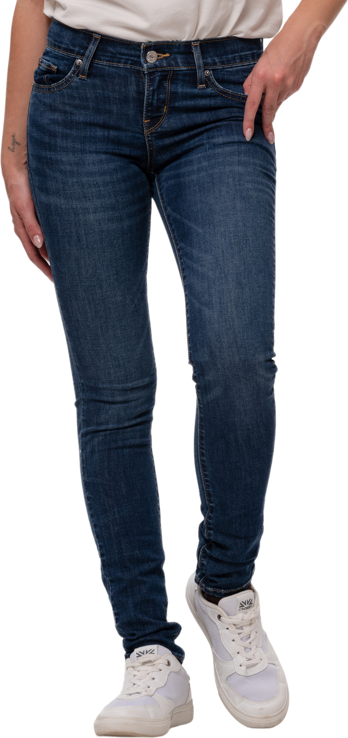 

Джинсы женские LEVIS Women 711 Skinny Jeans синие 25/30, Синий, Women 711 Skinny Jeans