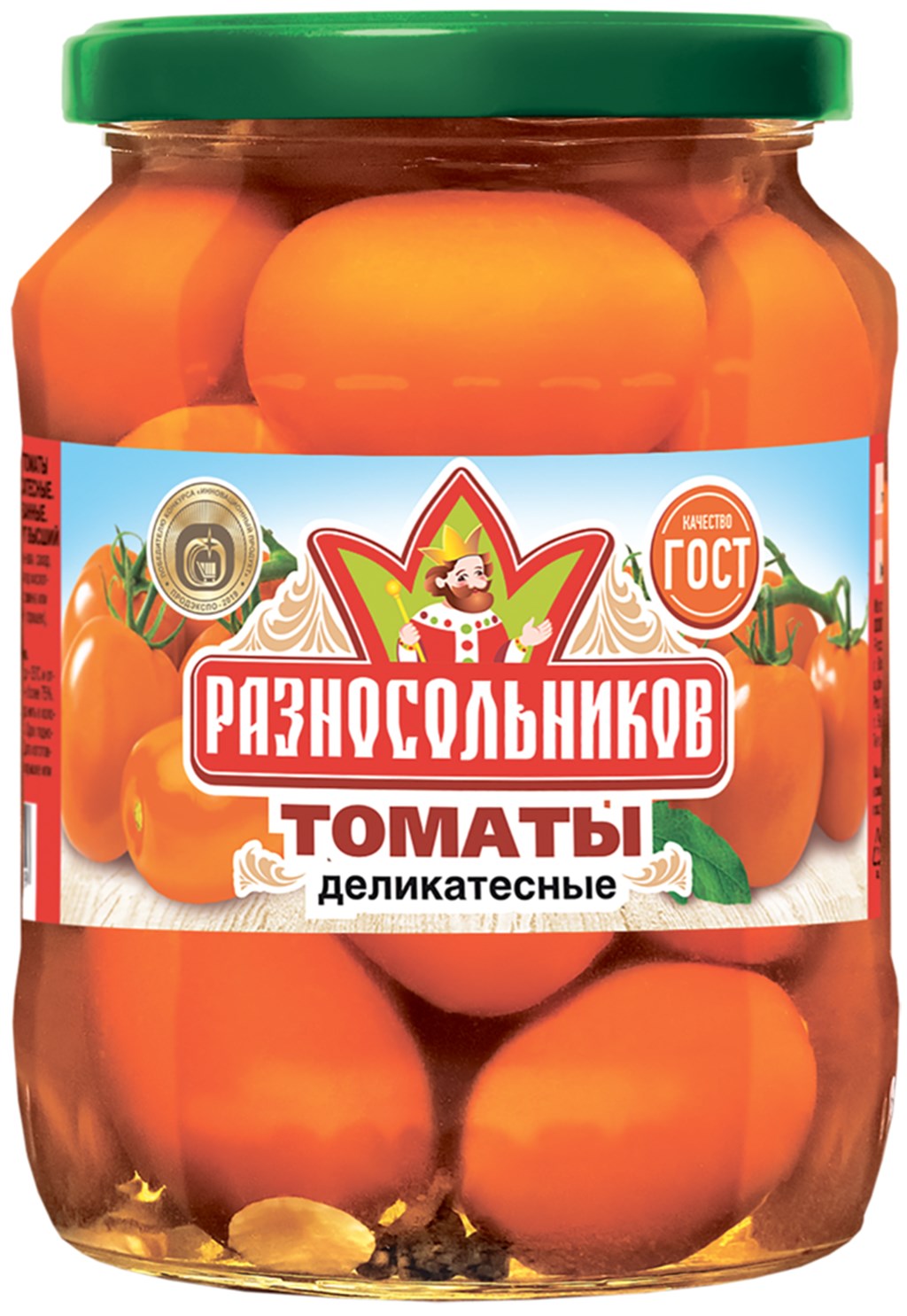 

Томаты оранжевые маринованные деликатесные 680 г