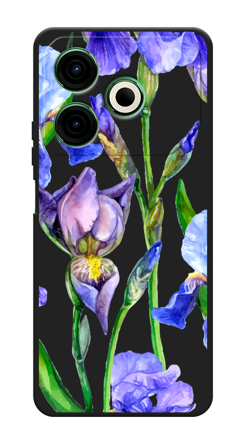 

Чехол Awog на Tecno Pova 6 Neo "Синие ирисы", Фиолетовый;голубой;зеленый, 309052-1