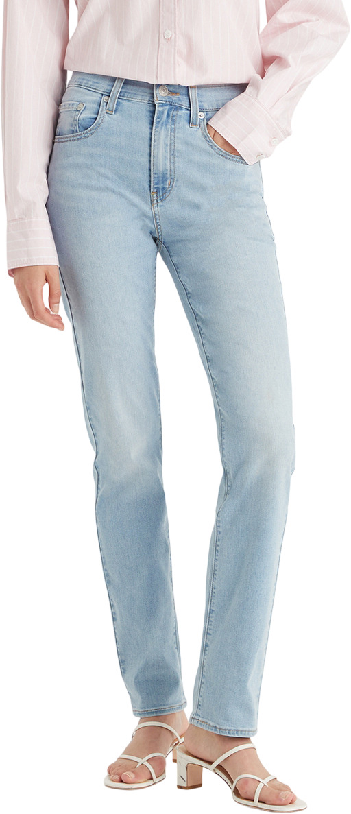 

Джинсы женские LEVIS 724 HIGH RISE STRAIGHT голубые 27/28, Голубой, 724 HIGH RISE STRAIGHT
