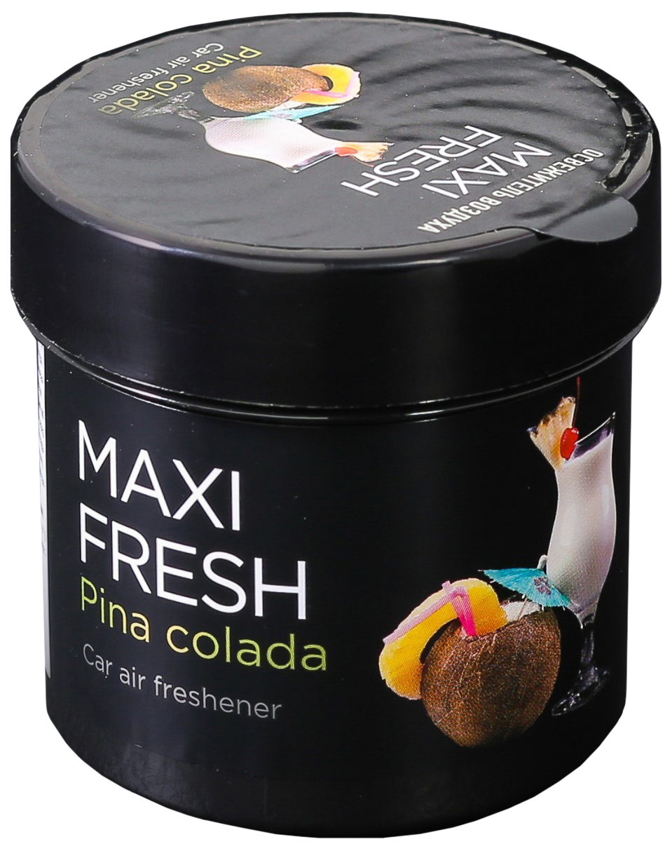 

Ароматизатор в машину MAXI FRESH 4582973 Пина колада, Черный