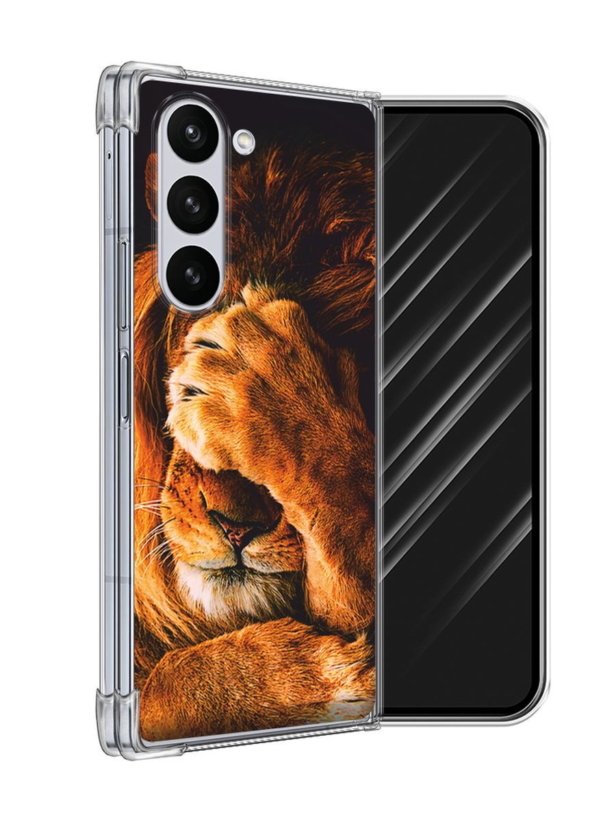 

Чехол Awog на Samsung Galaxy Z Fold 6 "Львиный стыд", Коричневый;черный, 2109850-1