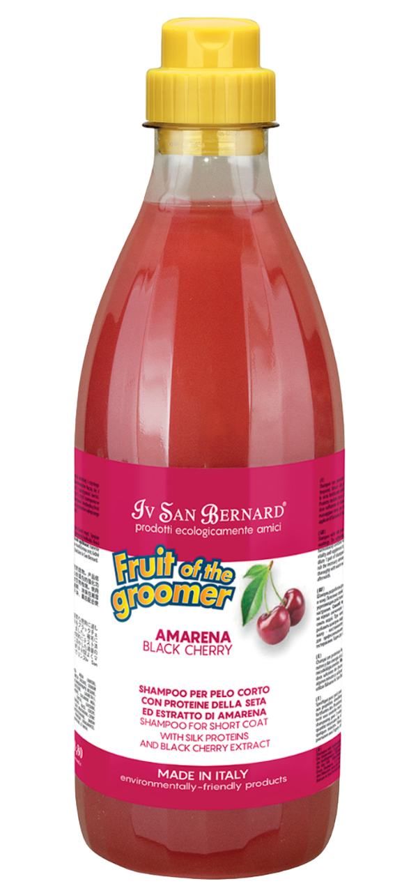

Шампунь для короткой шерсти Iv San Bernard Fruit of the Groomer Black Cherry, 1 л