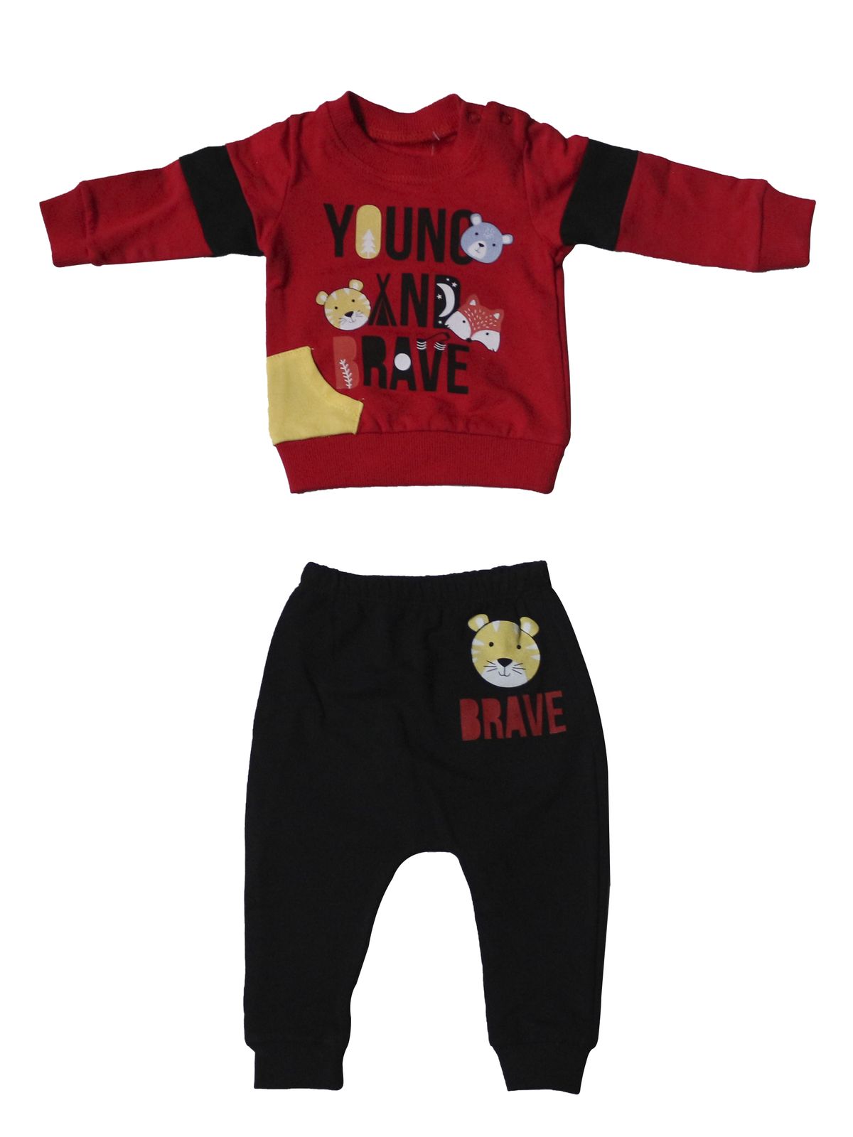 

Комплект для мальчиков BABY SPORT цв. красный р.74, 4568-01