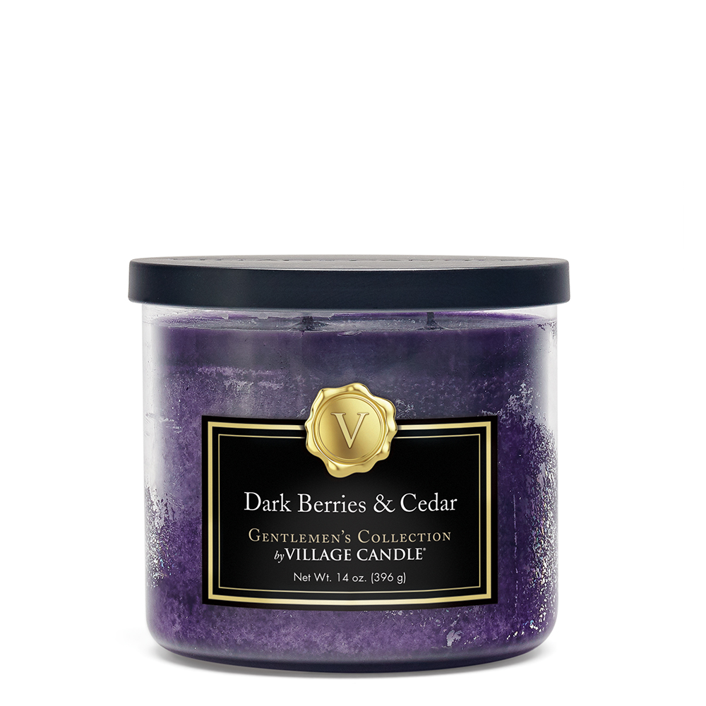 фото Ароматическая свеча village candle "dark berries & cedar", чаша, средняя