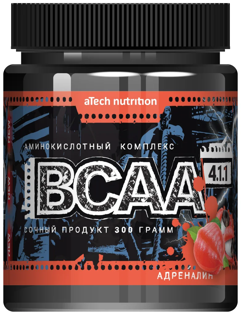 aTech Nutrition 4:1:1 Сочный продукт BCAA 300 г, адреналин