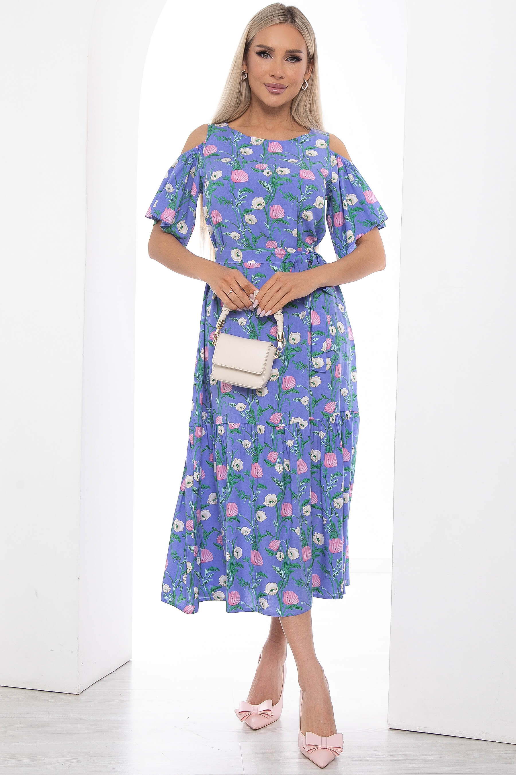 

Платье женское LT Collection Марианна голубое 54 RU, Голубой, Марианна