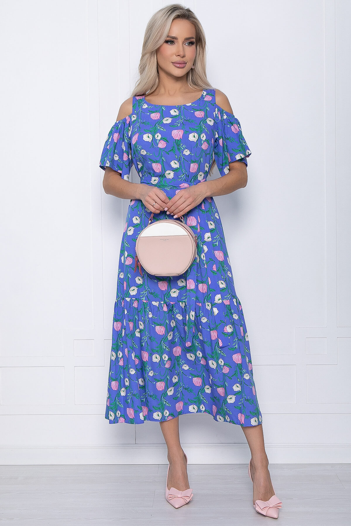 

Платье женское LT Collection Марианна синее 46 RU, Синий, Марианна