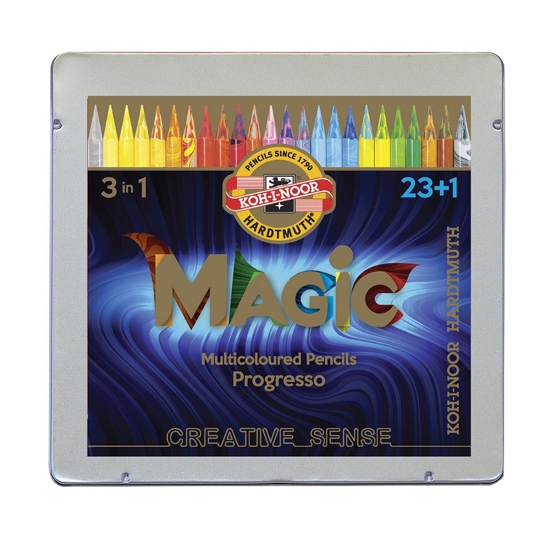 

KOH-I-NOOR цельнографитные Progresso Magic 8774, 23 шт заточен, Разноцветные