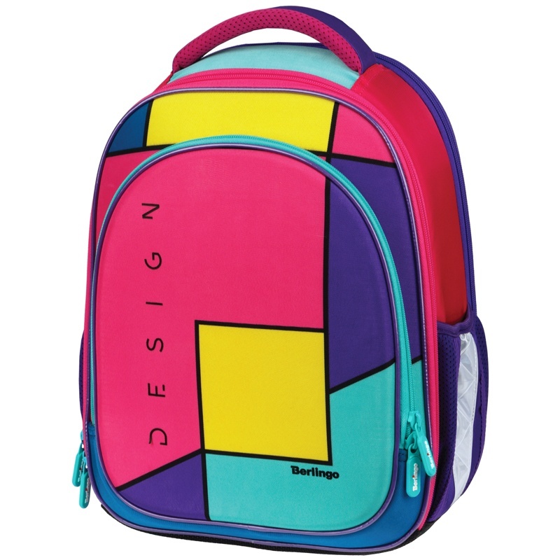 

Berlingo Expert Light Pink blocks 38х28х15 см, 3 отделения, 2 кармана, анатомическая спинк, Разноцветный