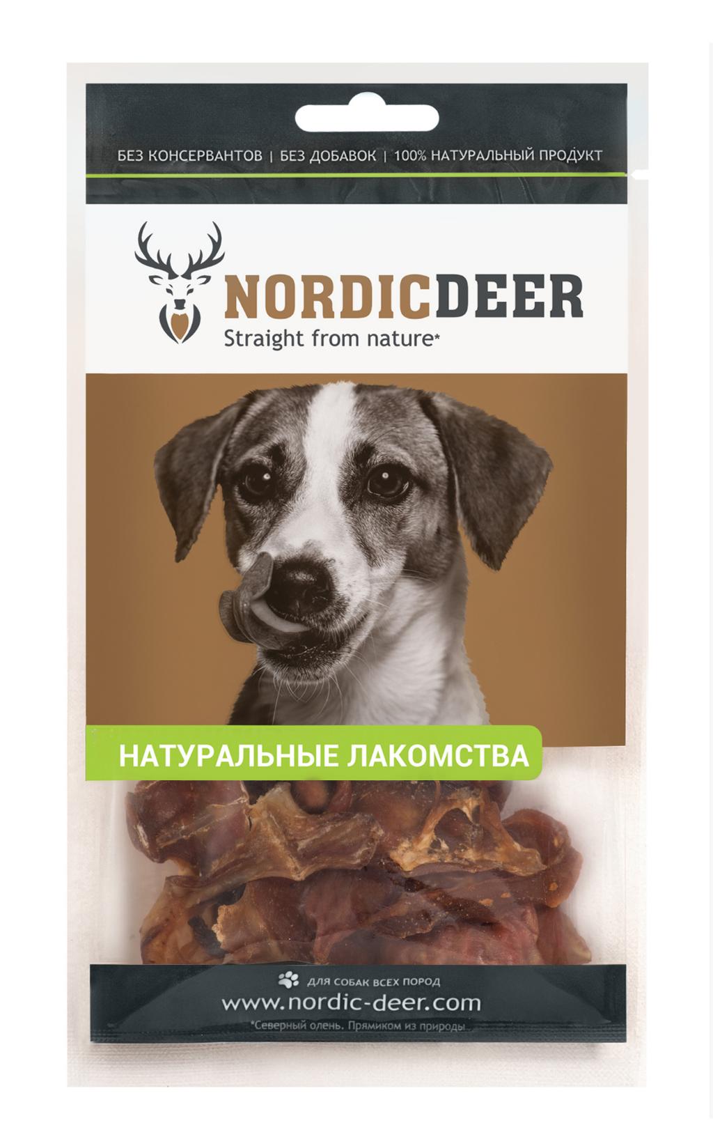 фото Лакомство для собак nordic deer говяжьи спиральки, 40 г