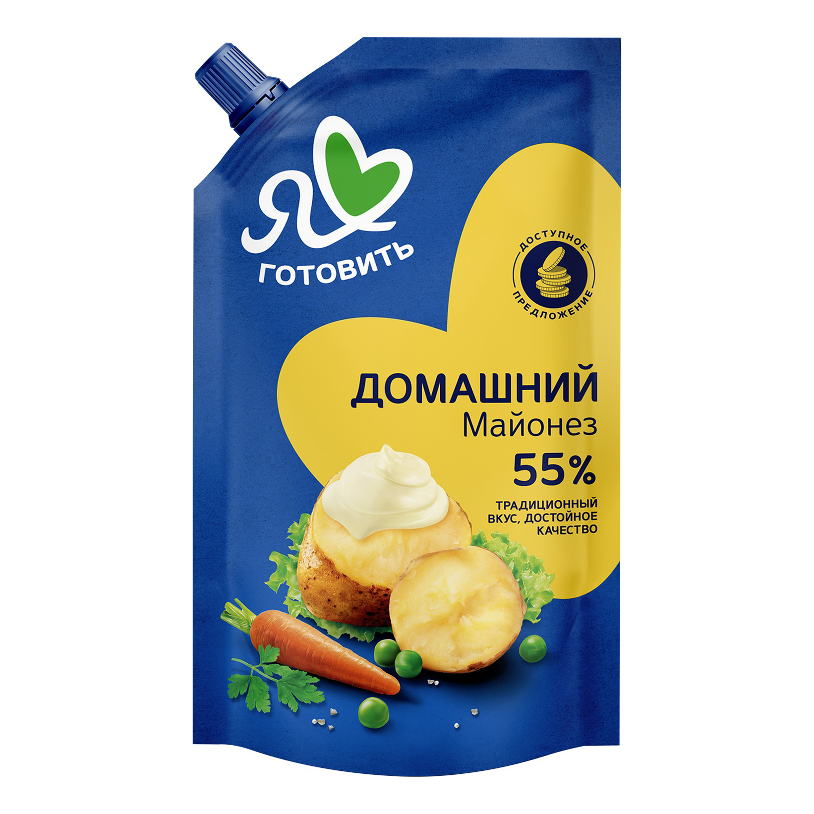 

Майонез Я люблю готовить Московский Провансаль Домашний 55% 370 г