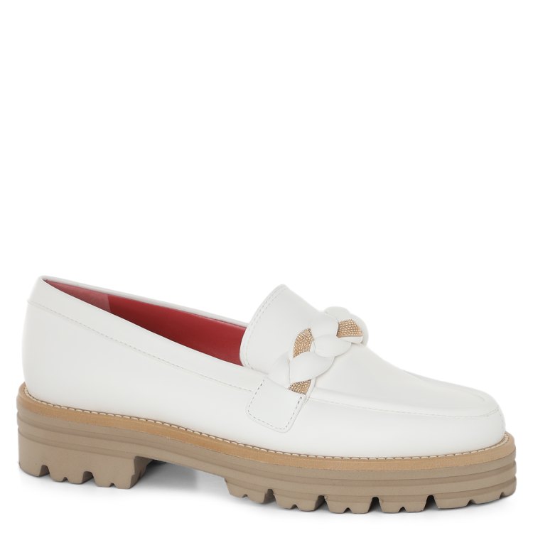 

Лоферы женские Pas De Rouge 3930 белые 37 EU, 3930