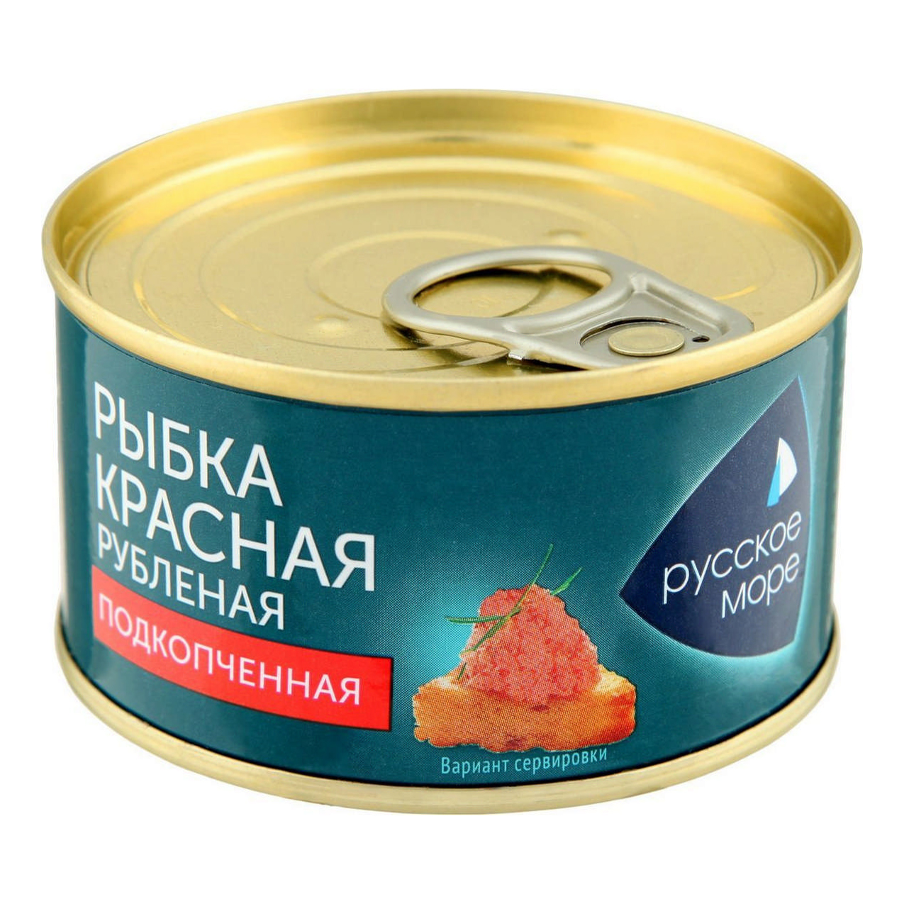 

Рыбное изделие Русское море Рыбка красная рубленая подкопченная 120 г