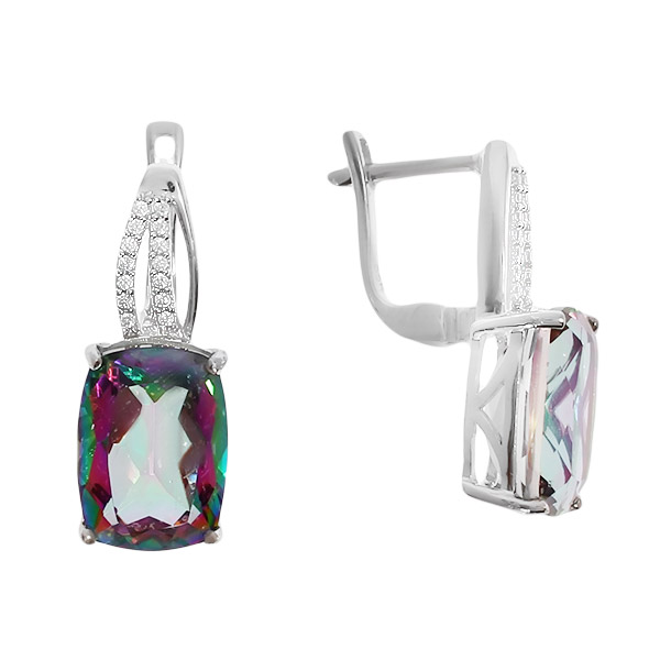 

Серьги из серебра с кварцем и фианитами Balex Jewellery 2410931301, 2410931301