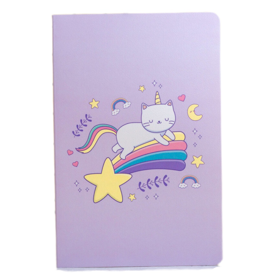 

Тетрадь "Catcorn on rainbow", A5 розовая 13.5х20.5, Catcorn on rainbow