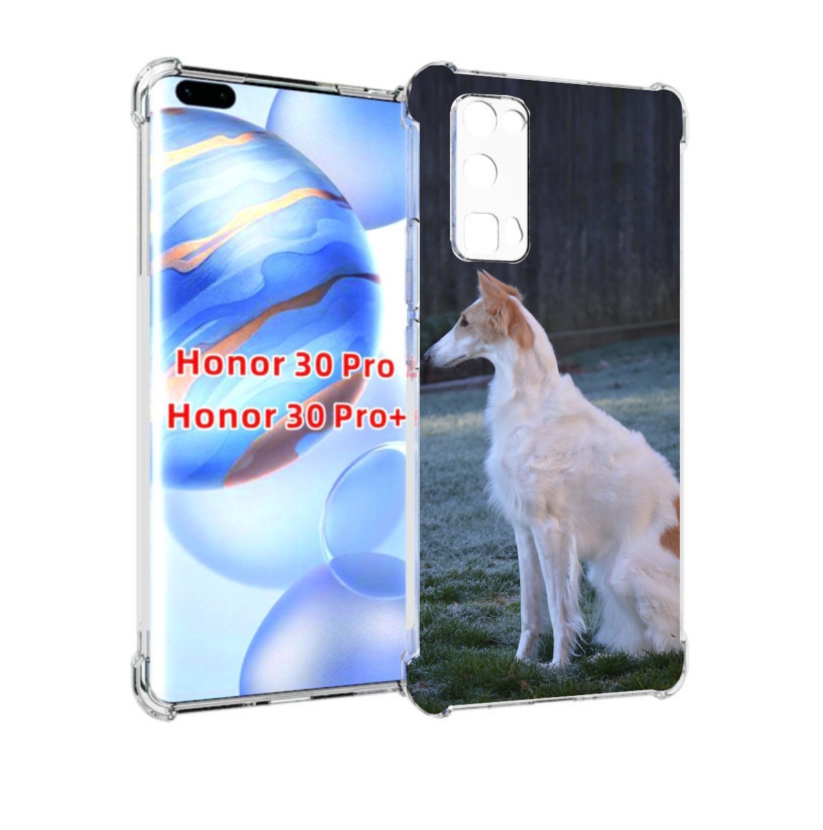 

Чехол бампер MyPads русская псовая борзая для Honor 30 Pr, Прозрачный, Tocco