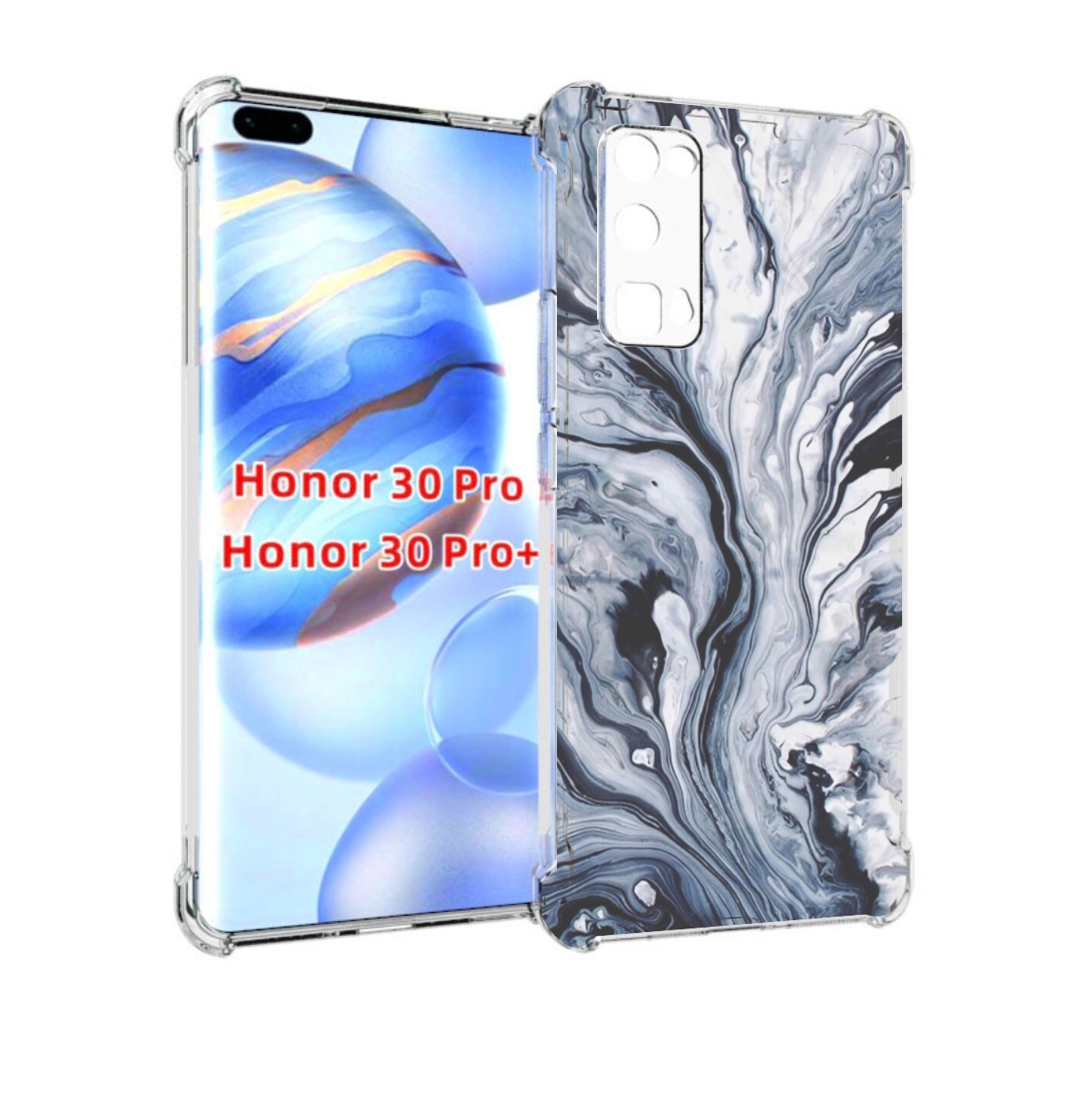 

Чехол бампер MyPads серая краска для Honor 30 Pro, Прозрачный, Tocco