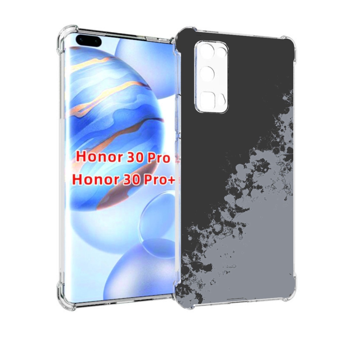 

Чехол бампер MyPads серый-эстетичный для Honor 30 Pro Honor, Прозрачный, Tocco