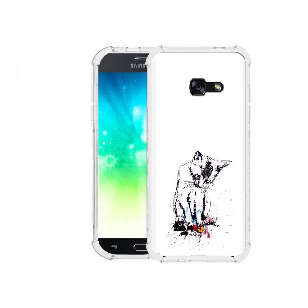 

Чехол MyPads Tocco для Samsung Galaxy A3 (2016) кот и микки, Прозрачный, Tocco