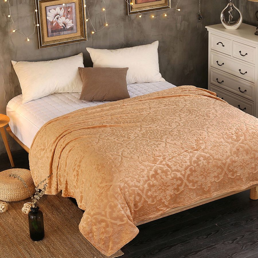 

Плед двуспальный Cleo Home Moreska Collection 180х200 однотонный на кровать и диван, Moreska Collection