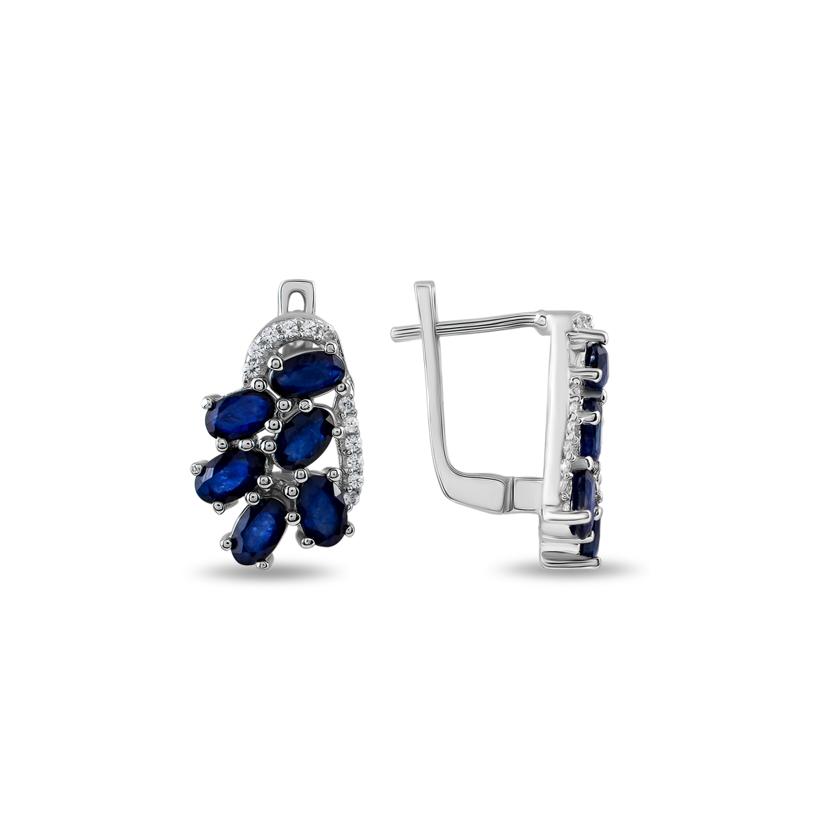 

Серьги из серебра Balex Jewellery 2410931830, сапфир, 2410931830