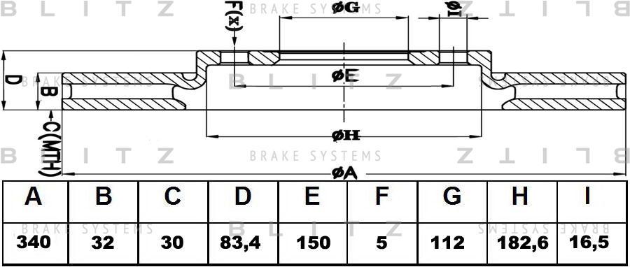

Диск Тормозной Blitz BS0353