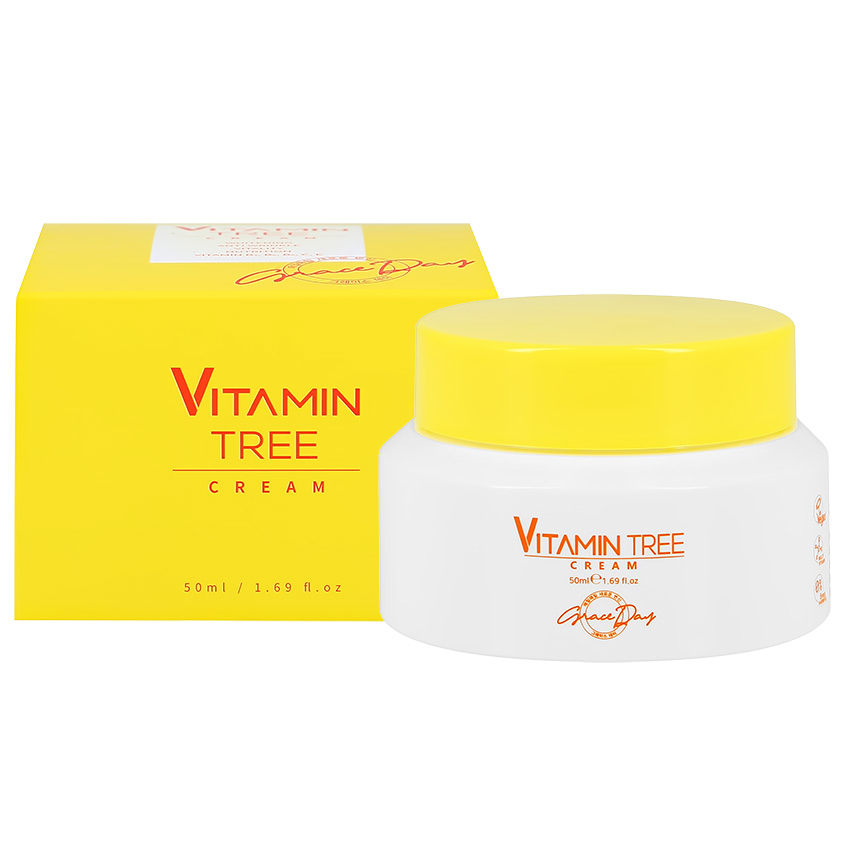 фото Крем для лица grace day vitamin tree выравнивающий тон кожи 50 мл