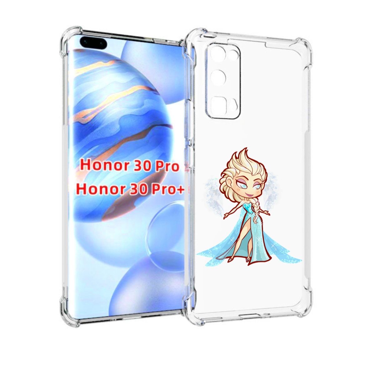 

Чехол бампер MyPads снежная-принцесса женский для Honor 3, Прозрачный, Tocco