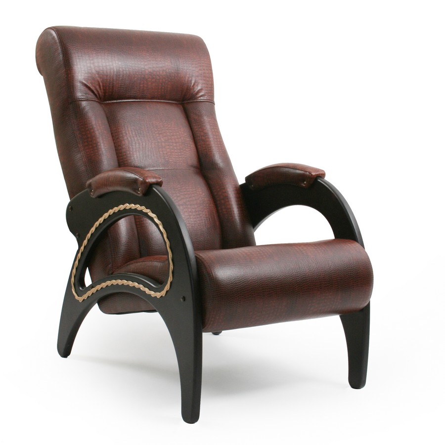 фото Кресло для отдыха модель 41, венге / экокожа dundi 108 мебель импэкс