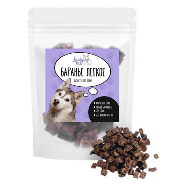 

Лакомство для собак Lucky Bits баранье легкое, 9 шт по 40 г, Лакомство для собак Lucky bits баранье легкое, 40 гр. (9 шт)