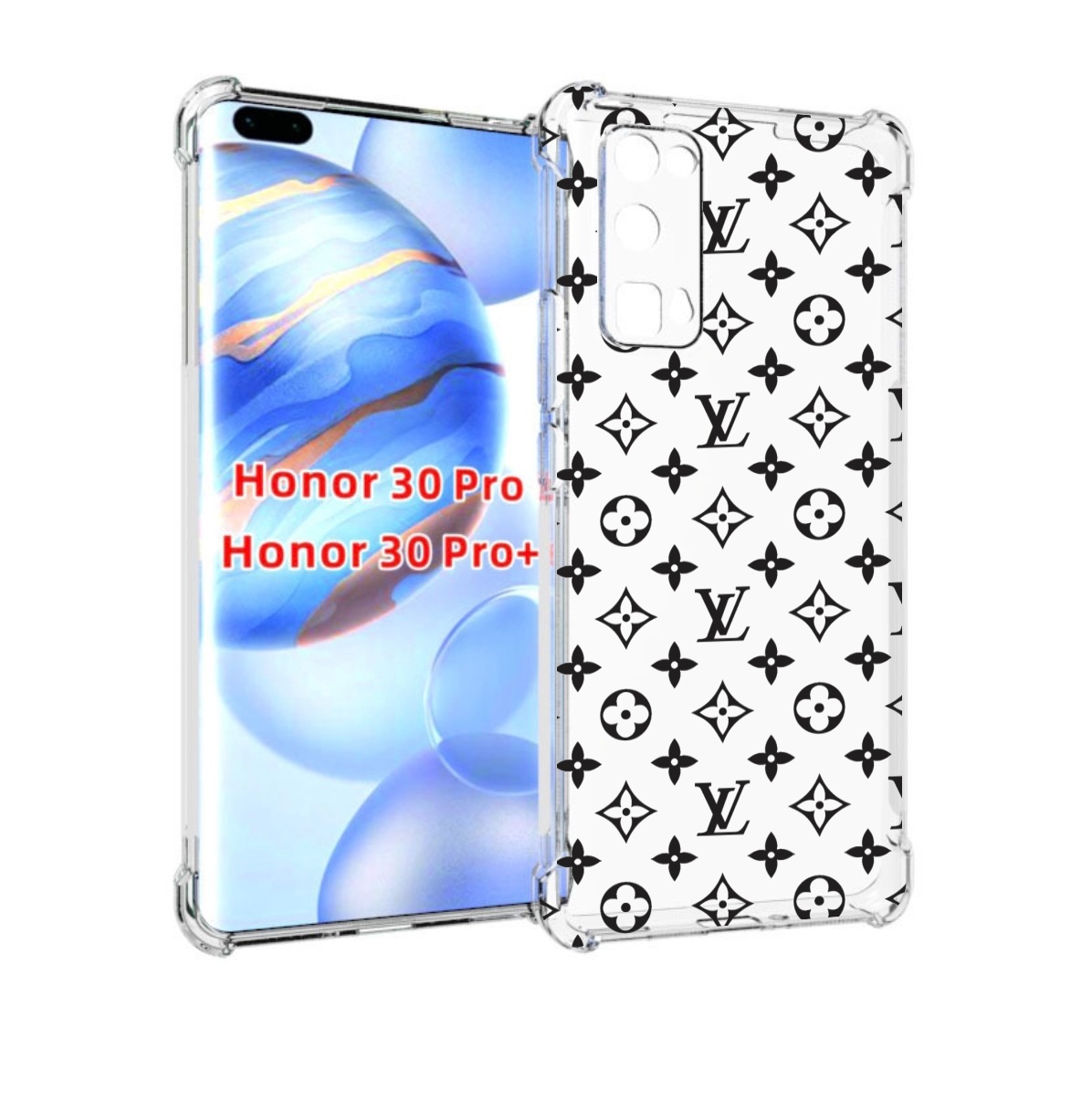 

Чехол бампер MyPads стильный-принт-на для Honor 30 Pro Honor, Прозрачный, Tocco