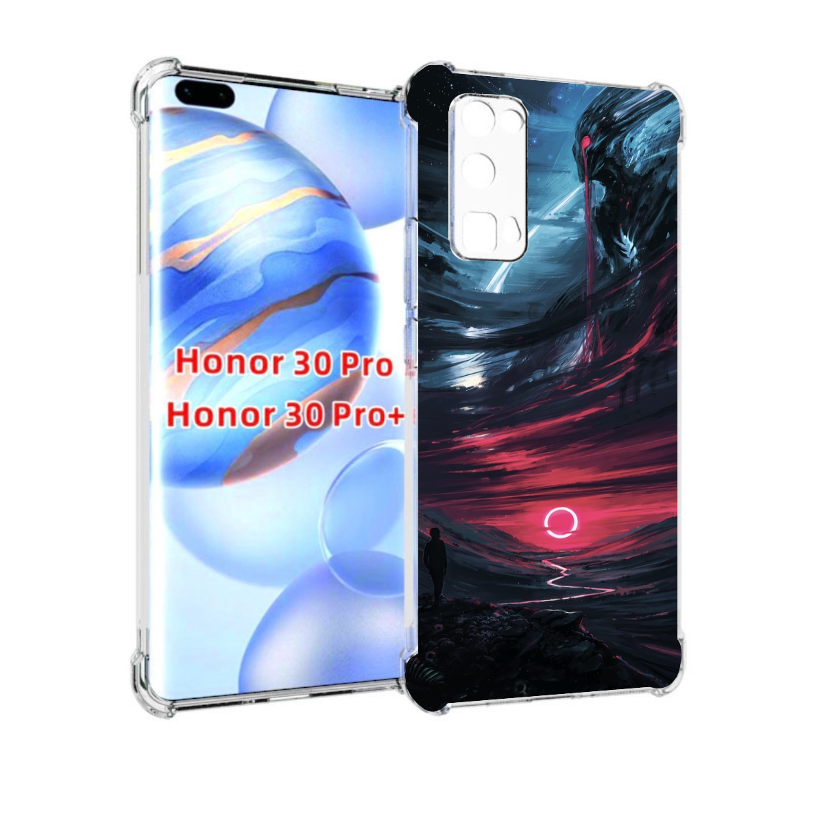 

Чехол бампер MyPads страшный мир для Honor 30 Pro, Прозрачный, Tocco