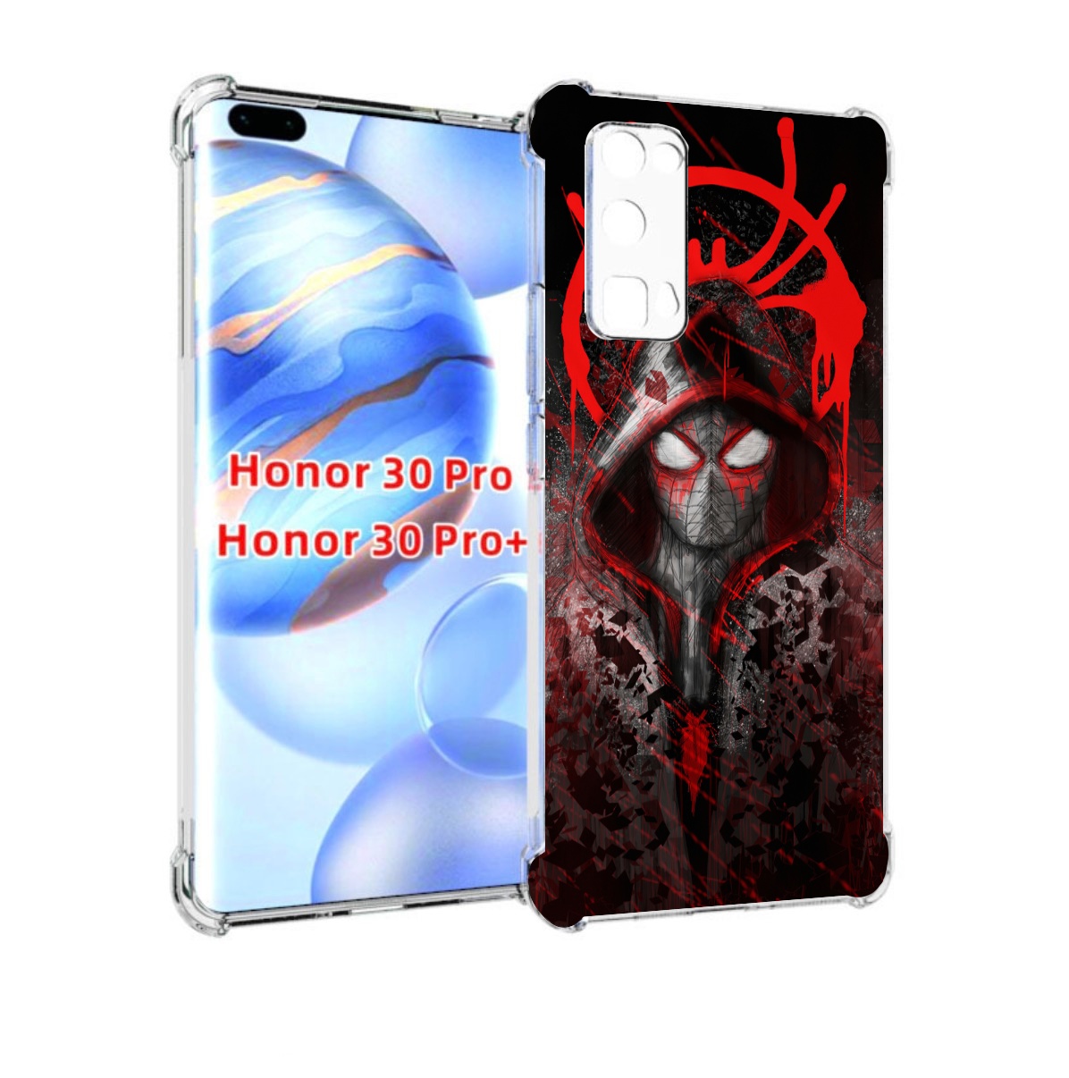 

Чехол бампер MyPads страшный человек паук мужской для Honor, Прозрачный, Tocco
