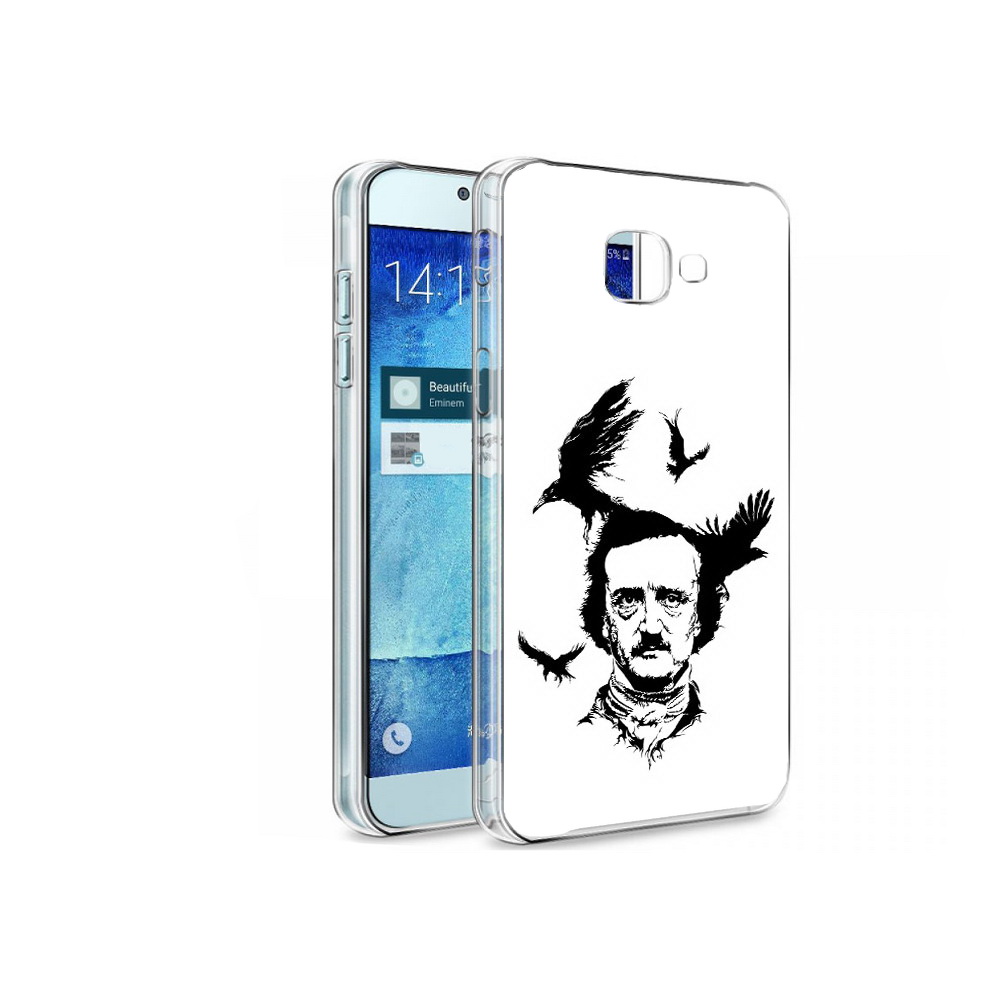 

Чехол MyPads Tocco для Samsung Galaxy A8 Эдгар Аллан черно белый, Tocco