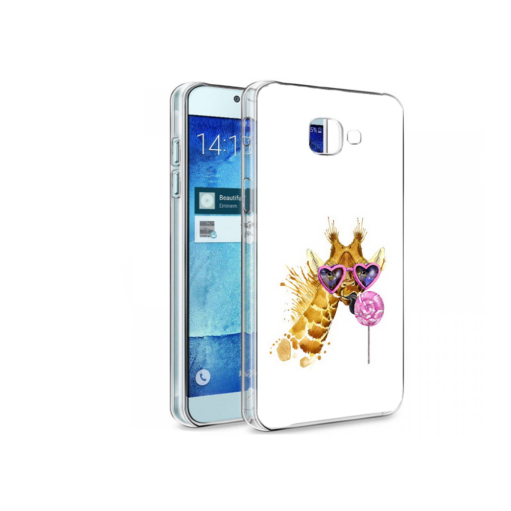 

Чехол MyPads Tocco для Samsung Galaxy A8 акварельный жираф, Tocco