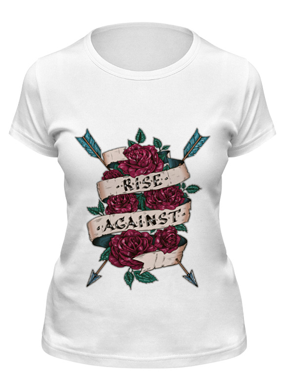 

Футболка женская Printio Rise against белая S, Белый, Rise against
