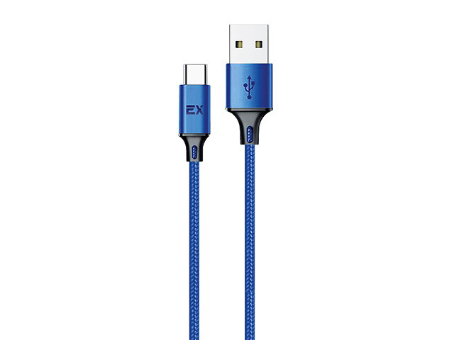 Кабель Exployd Ray USB - Type-C 1m Blue EX-K-1213