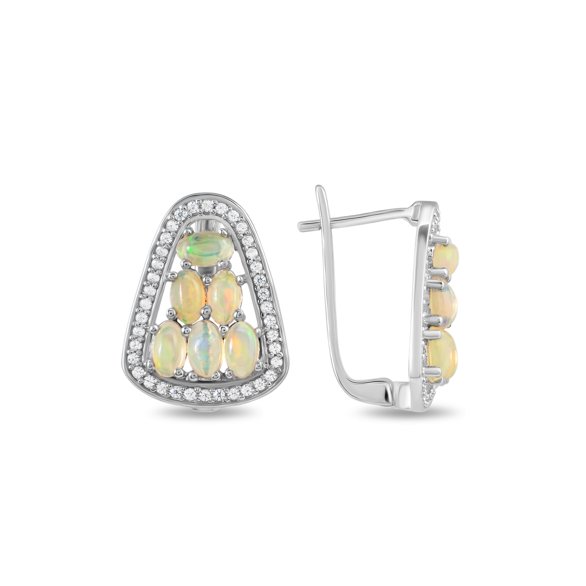 

Серьги из серебра Balex Jewellery 2410931845, опал, 2410931845