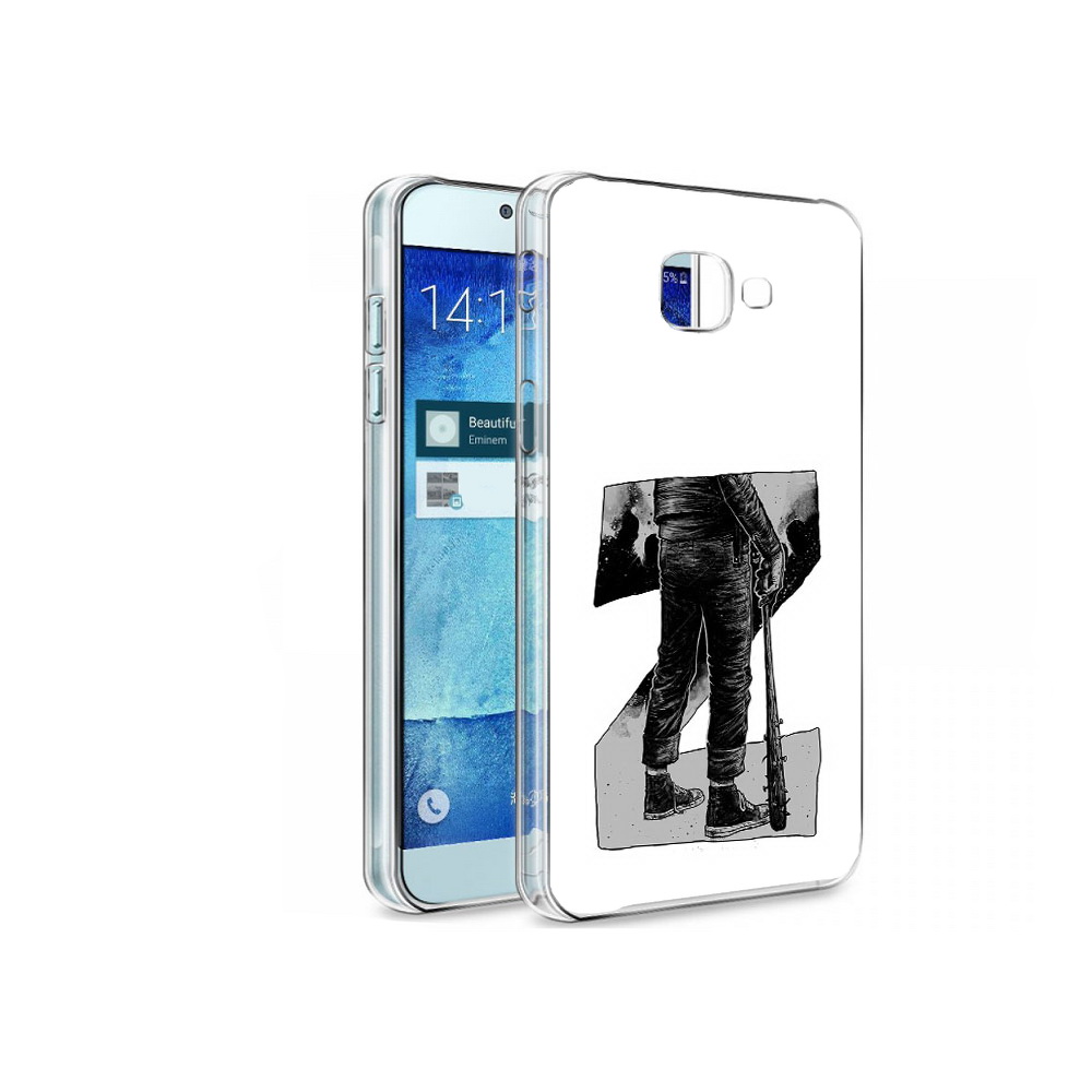 

Чехол MyPads Tocco для Samsung Galaxy A8 воин черно белый, Tocco