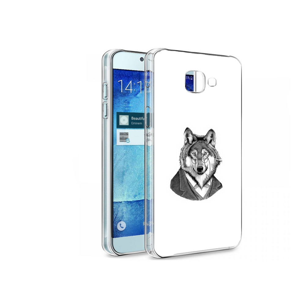 

Чехол MyPads Tocco для Samsung Galaxy A8 волк в пиджаке, Tocco