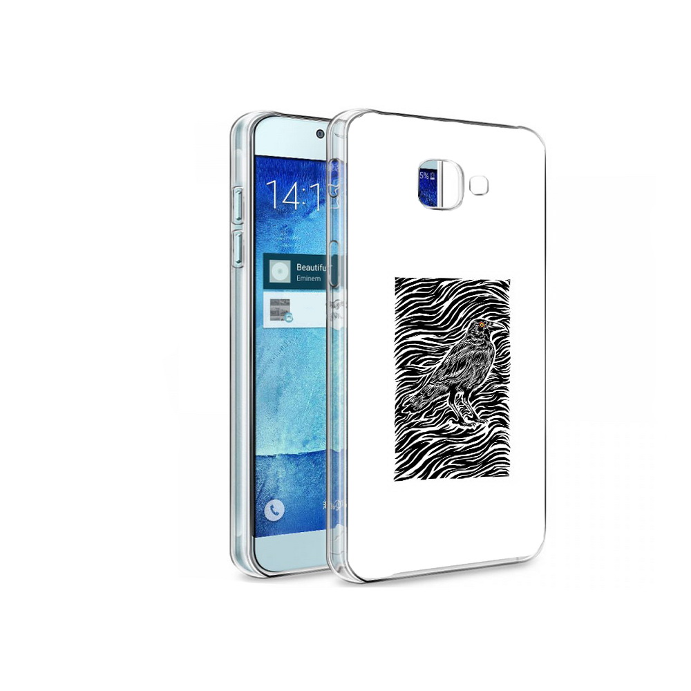

Чехол MyPads Tocco для Samsung Galaxy A8 ворон в абстракции, Tocco