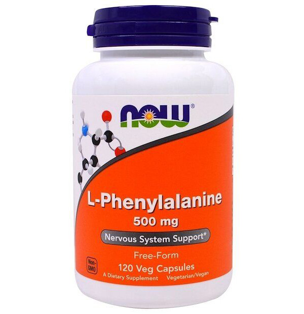 Купить NOW L-фенилаланин 500 мг 120 капс (L-PHENYLALANINE 500mg 120 VCAPS)