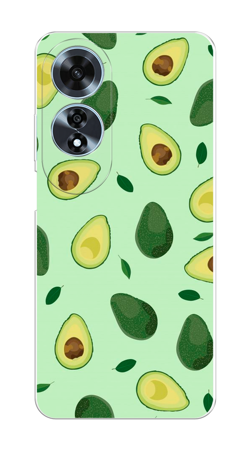 

Чехол на Oppo A60 "Blue avocado", Коричневый;зеленый, 2516950-1