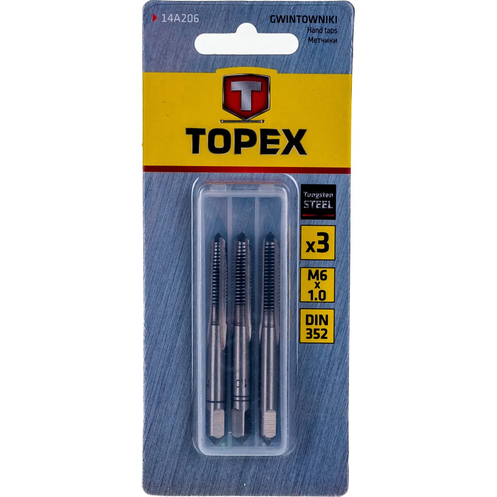 

Метчики TOPEX 3 шт. 14A206