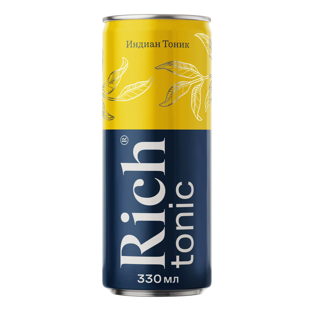 

Газированный напиток Rich Tonic Индиан тоник сильногазированный 0,33 л