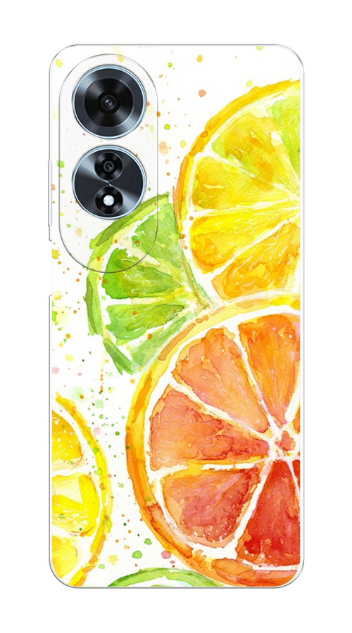 

Чехол на Oppo A60 "Цитрусовые", Белый;желтый;красный;зеленый, 2516950-1